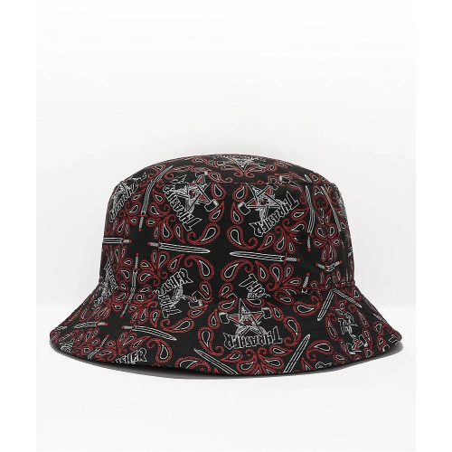 Klobouk Thrasher Bandana Black & Red