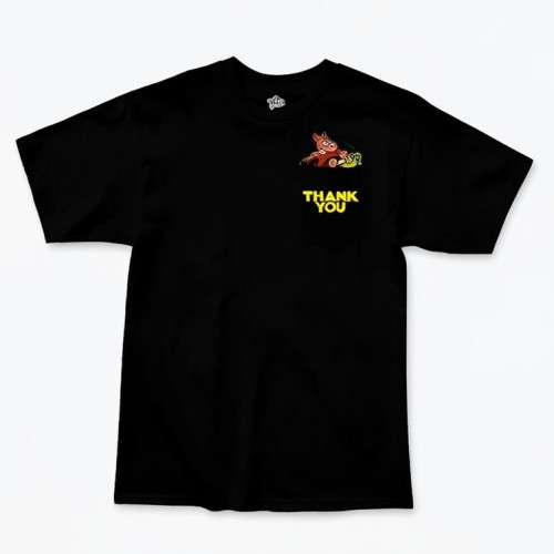 Triko Thank you Skate Oasis Pocket Tee Černé