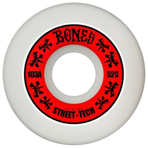 kolečka BONES WHEELS STF  50-52-54 V3 SLIMS 103A White
