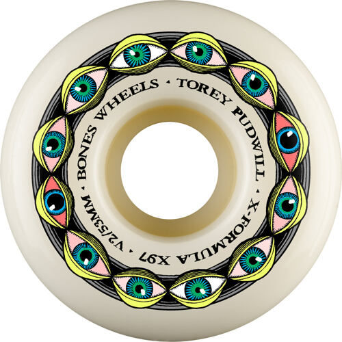 kolečka BONES Pudwill Frying Eyes 51-53mm V2 LOCKS  X-Formula 97A