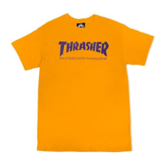 tričko Thrasher Skate Mag zlaté / fialové