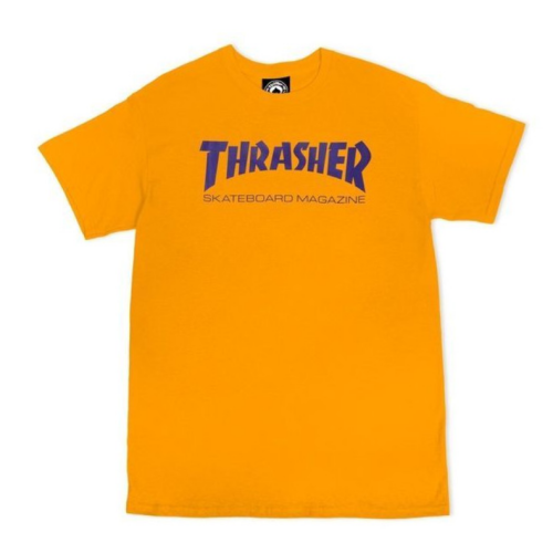 T´shirt Thrasher Skate Mag Gold / Purple