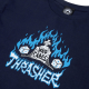 tričko Thrasher Who Cares by Neckface navy modré