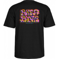 tričko Powell Peralta Rat Bones Graffiti Černé Black