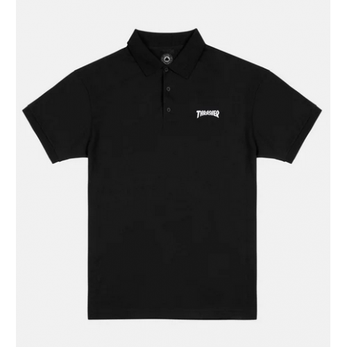 tričko Polo Thrasher Embroidered černé