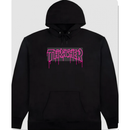 Hoodie Thrasher One-liner Black