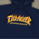 Hoodie Thrasher Fire Logo Navy Blue