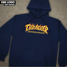mikina Thrasher Fire Logo Navy Blue modrá