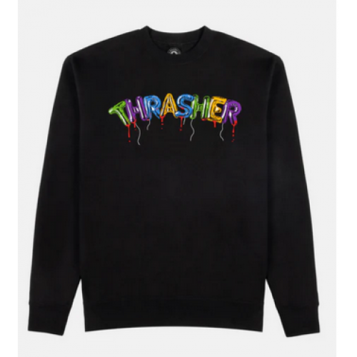Crewneck Thrasher Balloons Black