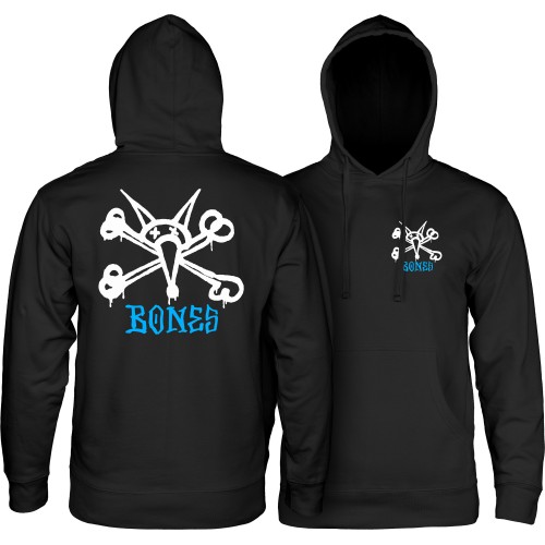 Hoodie BONES WHEELS Vato Rat Black