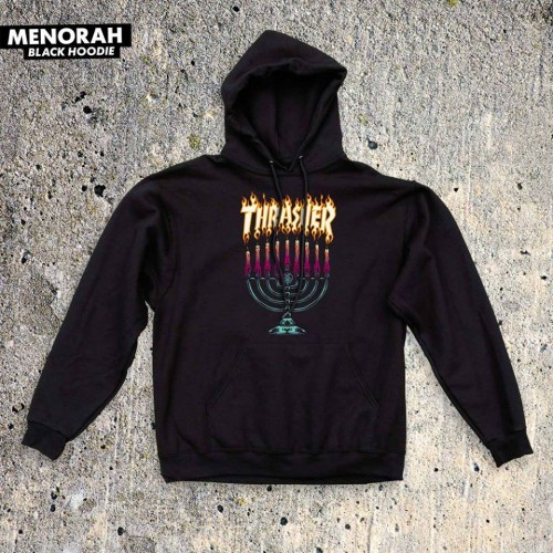 Mikina Thrasher MENORAH s kapucí